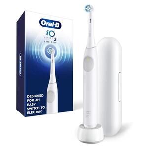Oral-B iO Series 2 Rechargeable Electric Toothbrush Starter Kit Pure White